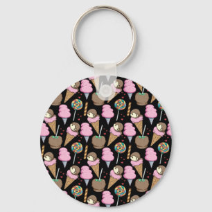 Ice cream pattern Lollies pattern lollipop 28 Sleutelhanger