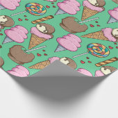 Ice cream pattern | Lollies pattern | lollipop 29 Cadeaupapier (Hoek)