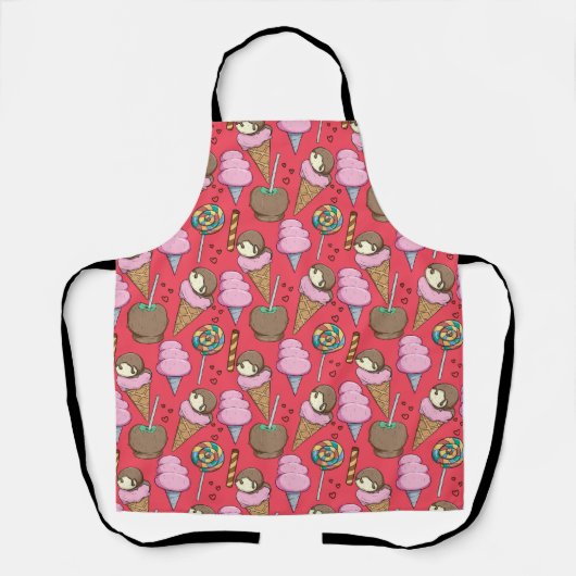 Ice cream pattern | Lollies pattern | lollipop 31 Schort (Voorkant)