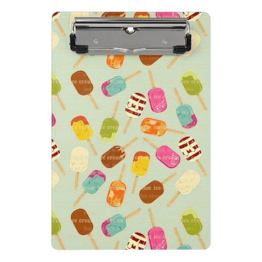 Ice Cream Pattern Mini Klembord (Voorkant)