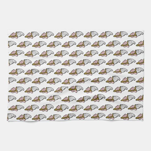 Ice Cream Pattern of Ice Cream Afbeeldingen Theedoek (Horizontaal)