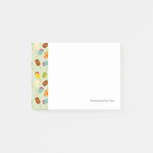 Ice Cream Pattern Post-it® Notes (Voorkant)