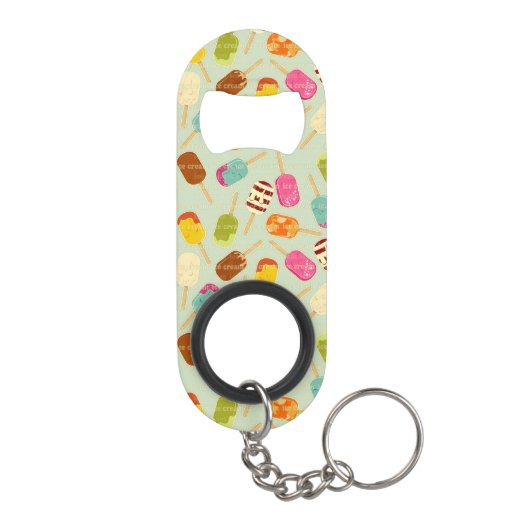 Ice Cream Pattern Sleutelhanger Flessenopener (Achterkant)