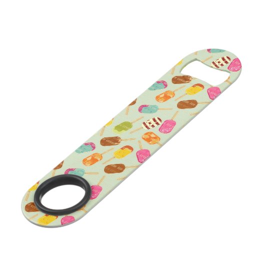 Ice Cream Pattern Speed Flessenopener (Voorkant Gekanteld)