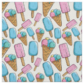 Ice Cream Pattern-structuur Stof (Swatch)