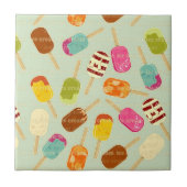 Ice Cream Pattern Tegeltje (Voorkant)