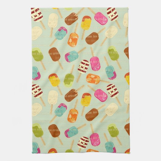 Ice Cream Pattern Theedoek (Verticaal)