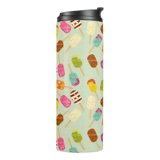 Ice Cream Pattern Thermosbeker (Gedraaid links)