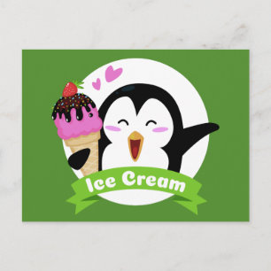 Ice Cream Penguin briefkaart
