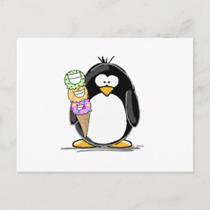 Ice Cream Penguin Briefkaart