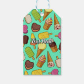 Ice Cream-pictogrammen Cadeaulabel (Voorkant)