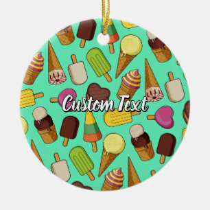 Ice Cream-pictogrammen Keramisch Ornament