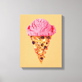 Ice Cream Pizza Canvas afdrukken