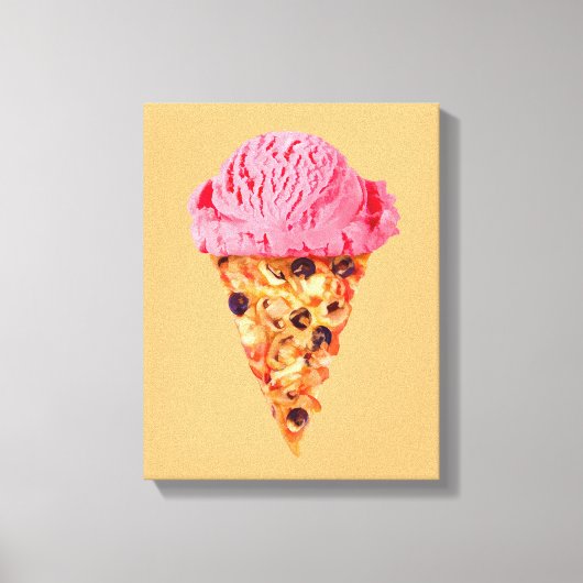 Ice Cream Pizza Canvas afdrukken (Voorkant)