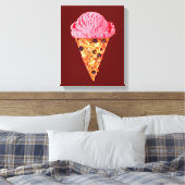 Ice Cream Pizza Canvas afdrukken (Insitu (Slaapkamer))