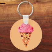 Ice Cream Pizza Sleutelhanger (Voorkant)