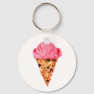 Ice Cream Pizza Sleutelhanger