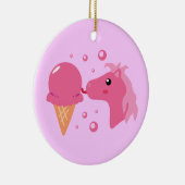 Ice Cream Pony Keramisch Ornament (Rechts)