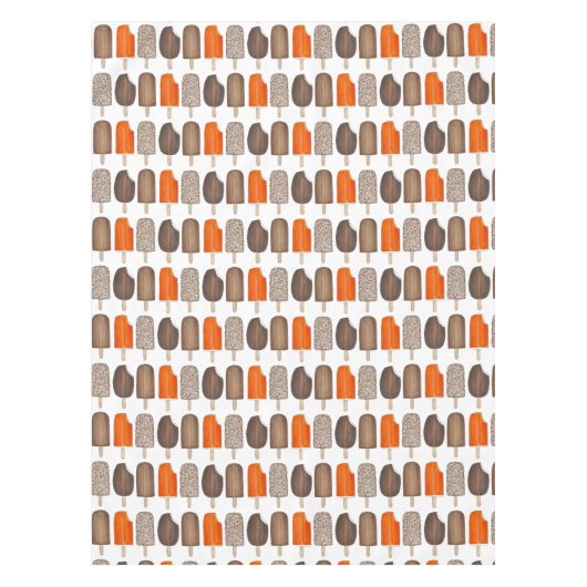 Ice Cream Poppen Bars Popsicle Creamsicle Fudge Tafelkleed (Voorkant)