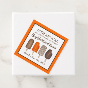 Ice Cream Poppen Bars Popsicle Creamsicle Picnic Bedankjes Labels
