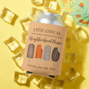 Ice Cream Poppen Bars Popsicle Creamsicle Picnic Blikjeskoeler