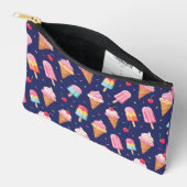 Ice cream, popsicles and cherries pattern etui (Open)