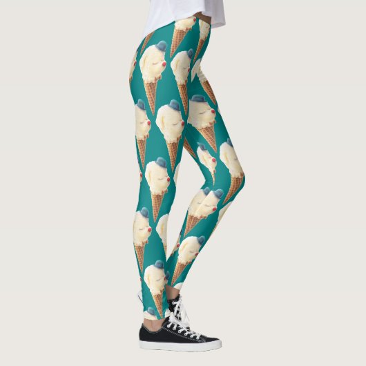 Ice Cream Puppy Pattern Leggings (Rechts)