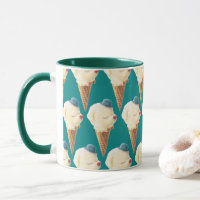 Ice Cream Puppy Pattern