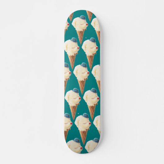 Ice Cream Puppy Pattern Skateboard (Voorkant)