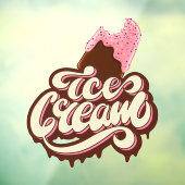 Ice Cream Raamsticker (Vel 3)