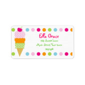 Ice Cream Retouradres Labels Envelope Seals (Voorkant)