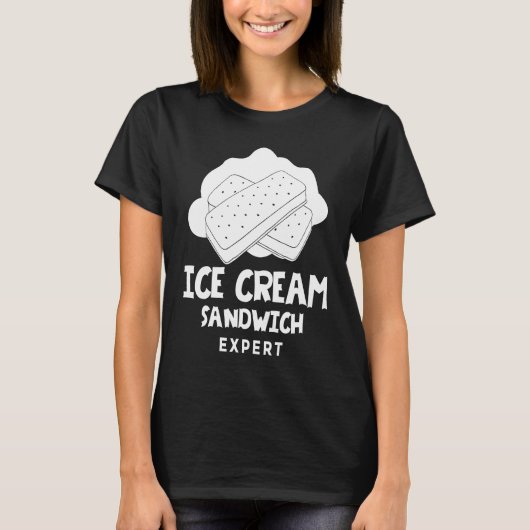 Ice Cream Sandwich  Cookie Recipe T-shirt (Voorkant)