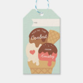 Ice Cream Scoop Classroom Valentijnsdag Cadeaulabel (Voorkant)