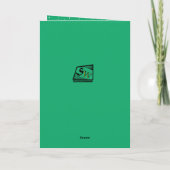 Ice Cream Scoop kerstboomvakantiekaart Feestdagen Kaart (Achterkant)