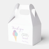 Ice Cream Scoop Pastel Kleurrijke verjaardagsfeest Bedankdoosjes (Voorkant Zijde)