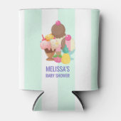 Ice Cream Scoops met Sprinkles Baby shower Blikjeskoeler (Voorkant)
