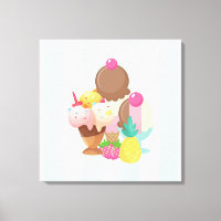 Ice Cream Scoops met Sprinkles