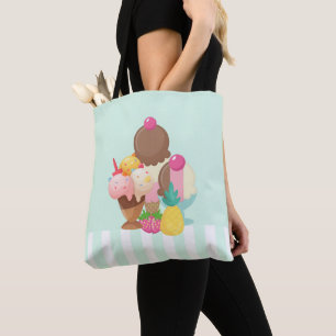 Ice Cream Scoops met Sprinkles Draagtas