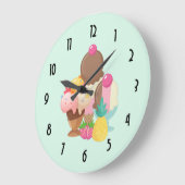 Ice Cream Scoops met Sprinkles Grote Klok (Hoek)