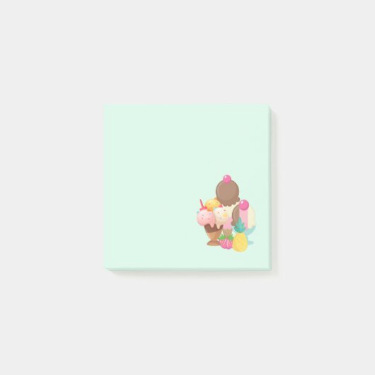 Ice Cream Scoops met Sprinkles Post-it® Notes (Voorkant)