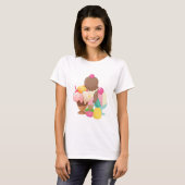Ice Cream Scoops met Sprinkles T-shirt (Voorkant volledig)