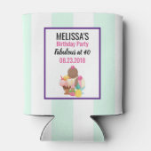 Ice Cream Scoops Verjaardagsfeest Blikjeskoeler (Achterkant)