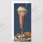 Ice Cream Shake, met schroefdraad en kers (Voorkant / Achterkant)