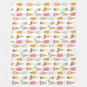 Ice Cream Shop Novelty Fleece Deken (Voorkant)