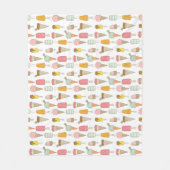 Ice Cream Shop Novelty Fleece Deken (Voorkant)