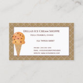 Ice Cream Shop Saupoudrer Carte de visite (Devant)