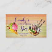 Ice Cream Shop Visitekaartje (Voorkant)