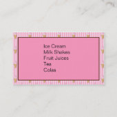 Ice Cream Shop Visitekaartjes (Achterkant)