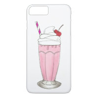 Ice Cream Shoppe Strawberry Pink Milkshake Foodie