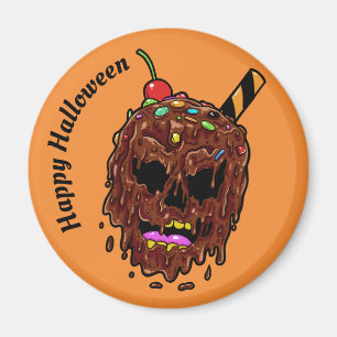 Ice Cream Skull aangepaste tekstmagneten Magneet